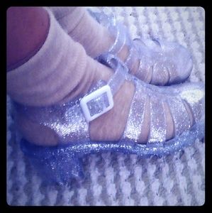 Cinderella Jelly Glitter Sandals